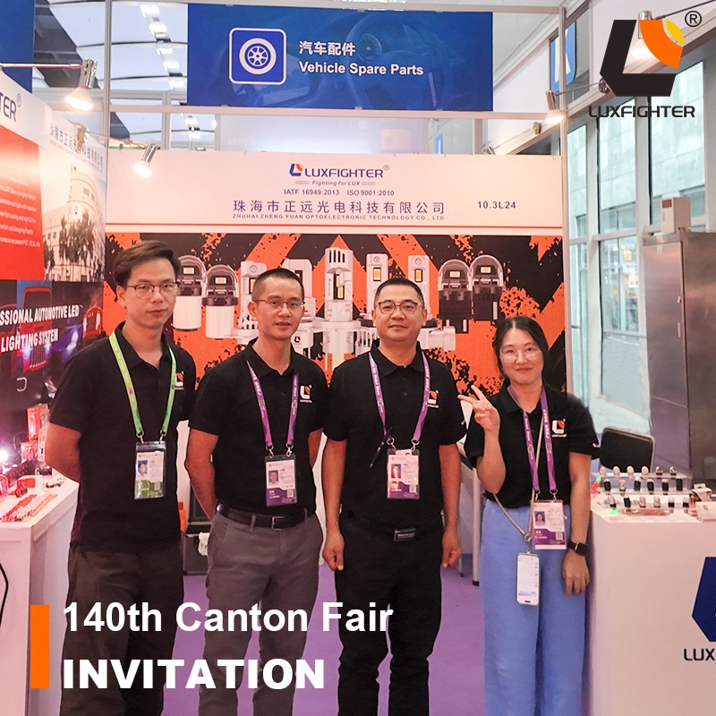 Luxfighter debutta alla 140a Fiera di Canton, presentando nuovi prodotti di illuminazione a LED per il settore automobilistico per connettersi con acquirenti globali
